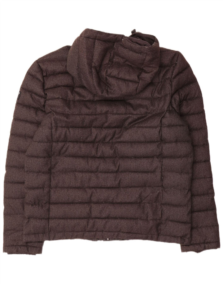 Jachetă căptușită cu glugă Superdry pentru bărbați UK 46 3XL poliester gri
