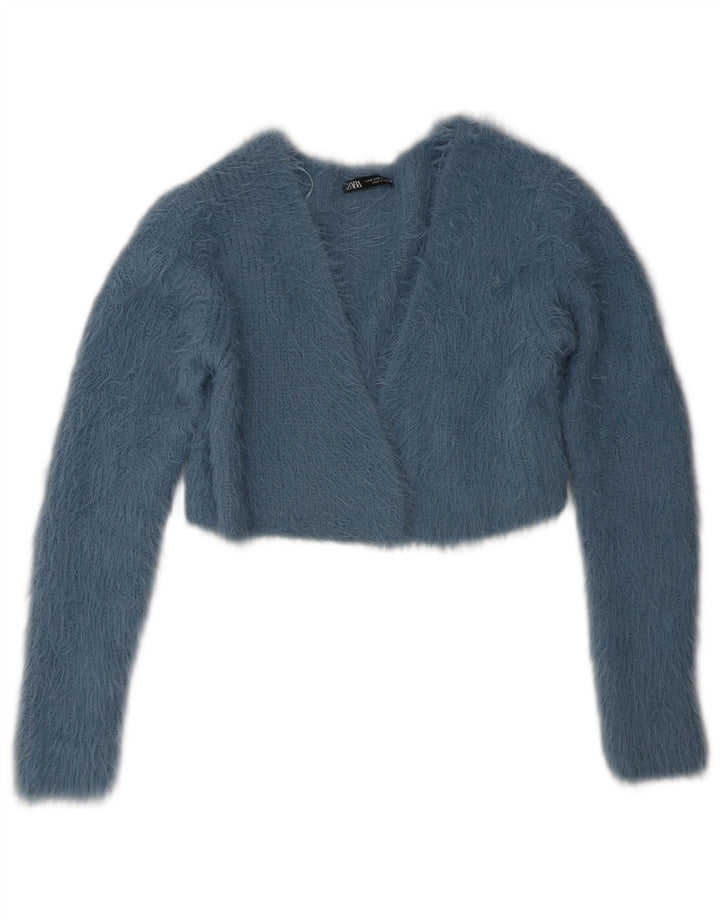 Pulover Bolero pentru femei Zara UK 10 Small Blue