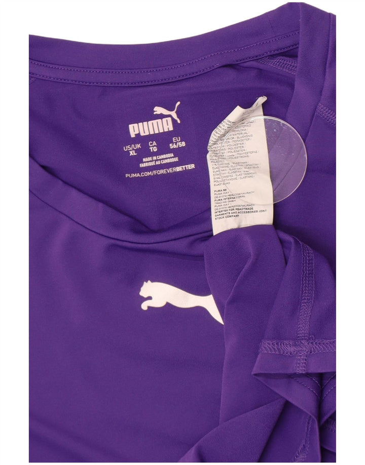 Top pentru femei Puma cu mânecă lungă UK 18 XL violet poliester
