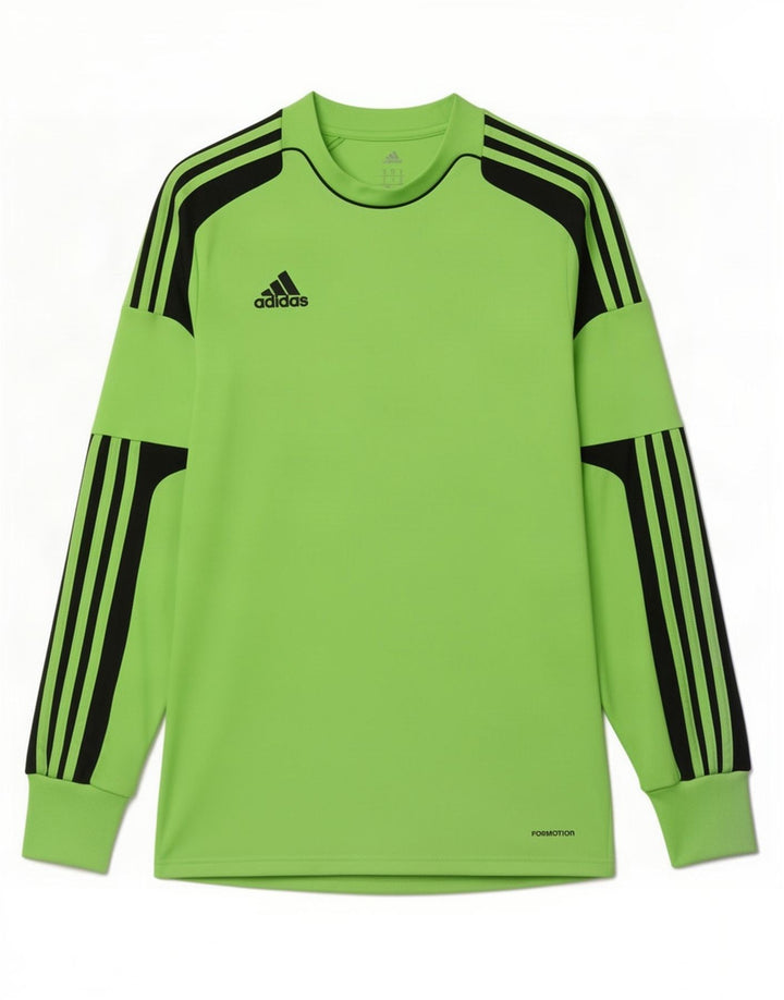 Adidas pentru bărbați Climacool Top cu mânecă lungă, verde mediu, poliester color bloc