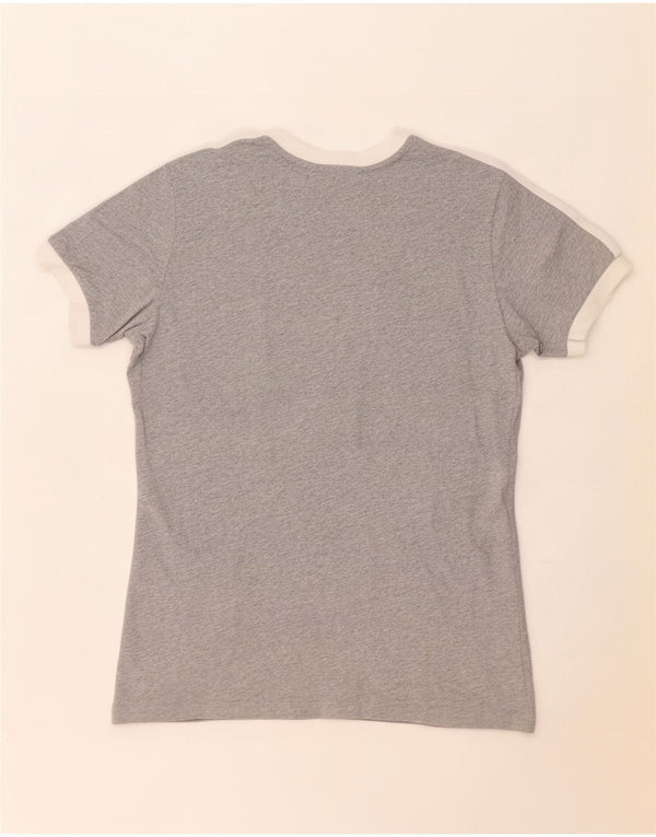 Tricou Adidas Femei Top UK 14 Medium Gri Colorblock Bumbac