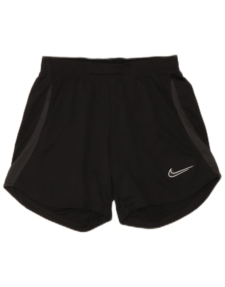 Pantaloni scurți sport Nike Dri Fit pentru femei UK 8 Small Negru Poliester