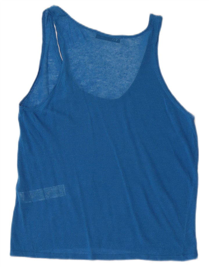 Top cu vestă pentru femei Zara UK 8 Small Blue Acrylic