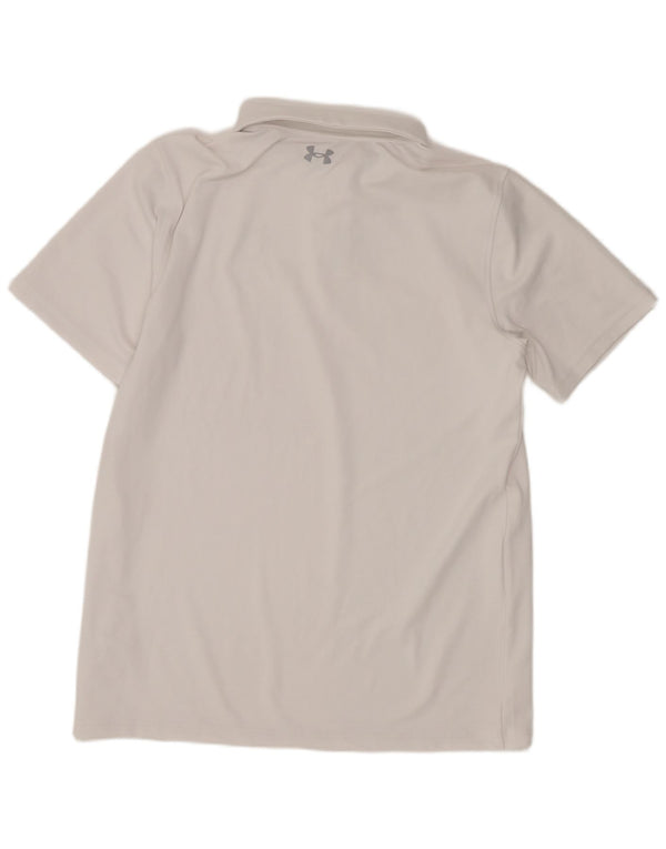 Tricou polo Under Armour pentru baieti 13-14 ani XL poliester alb