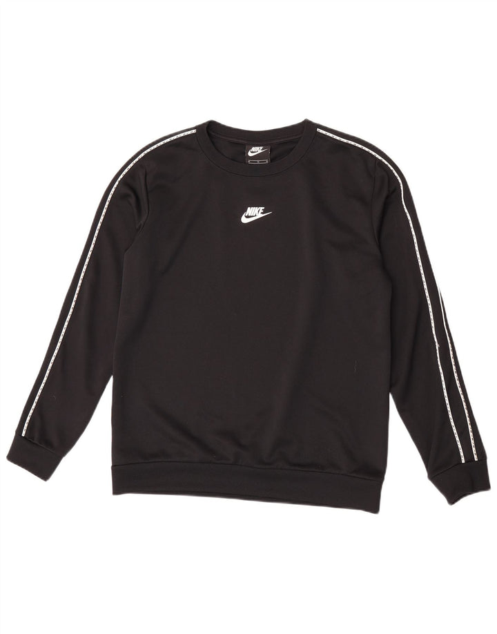 Pulover Nike pentru băieți 13-14 ani XL poliester negru