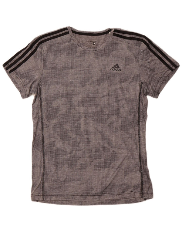 Tricou pentru bărbați ADIDAS Climalite Top Medium Gri Poliester cu pete