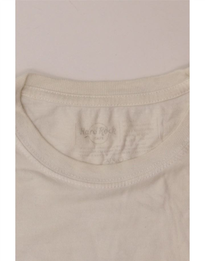 HARD ROCK CAFE Tricou cu grafic Florență pentru bărbați Top mic alb Paisley