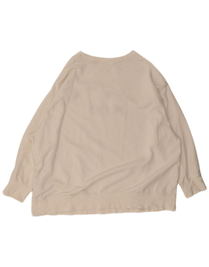 Pulover cu grafic supradimensionat Nike pentru bărbați, bumbac alb 3XL