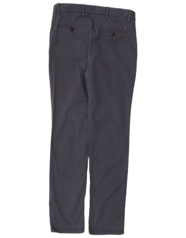 Pantaloni chino slim pentru bărbați Tommy Hilfiger L31 L32 bumbac bleumarin