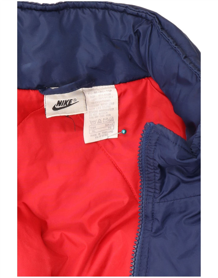 Jachetă de vânt pentru bărbați Nike UK 42 XL, albastru bleumarin, nailon