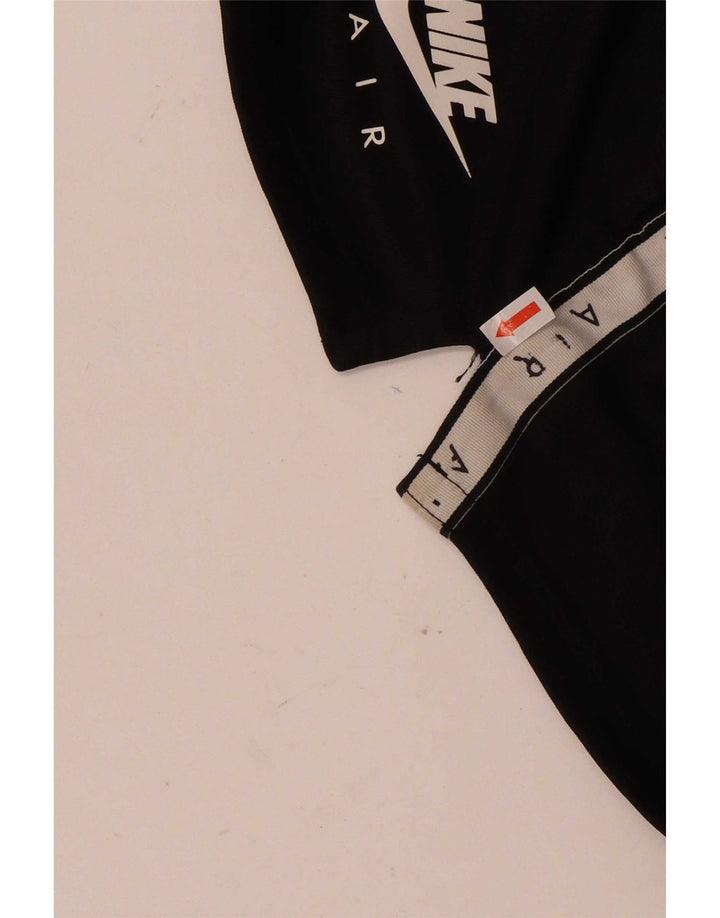 Pantaloni scurti sport grafic Nike pentru femei UK 14 Medium Black Colorblock Poliester