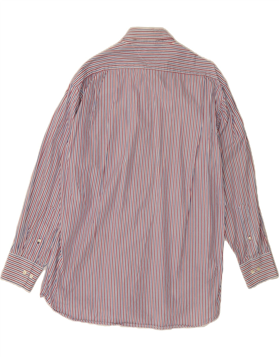TOMMY HILFIGER Mens Regular Fit Shirt Size 16 Large Multicoloured Striped Vintage Tommy Hilfiger and Second-Hand Tommy Hilfiger from Messina Hembry 