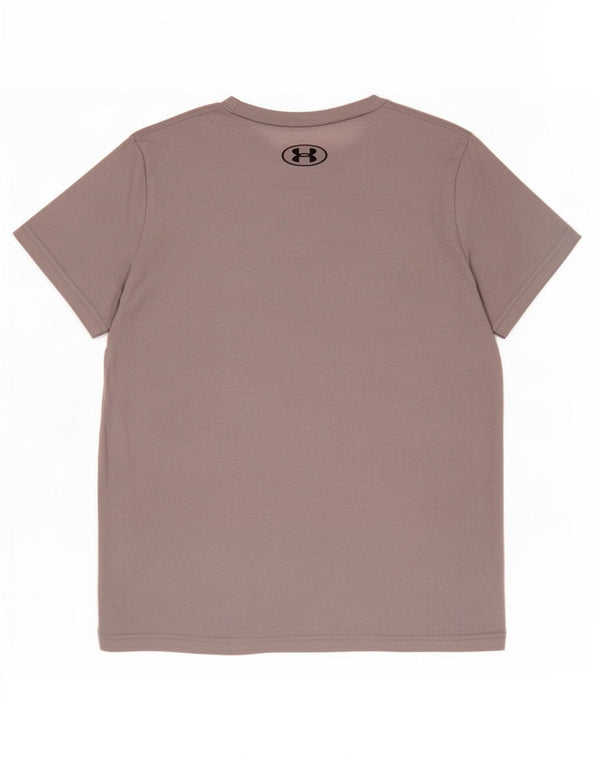 Tricou Under Armour Boys Loose Fit Top 7-8 ani Bumbac gri mic