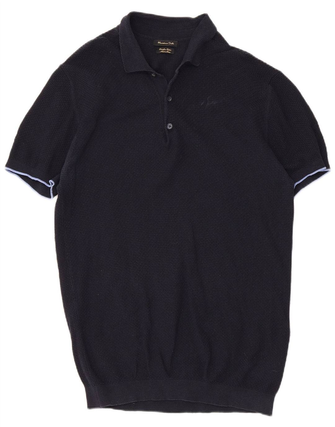 Cămașă polo Massimo Dutti pentru bărbați, mare, albastru bleumarin, bumbac