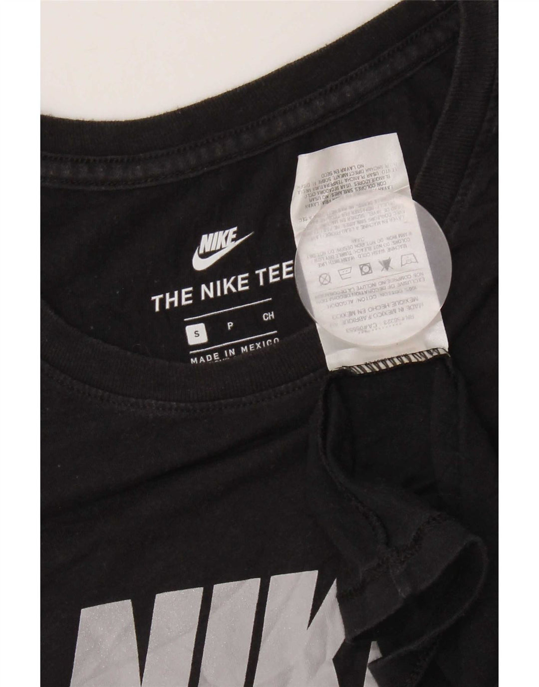 Tricou grafic Nike pentru bărbați Top mic, negru, bumbac