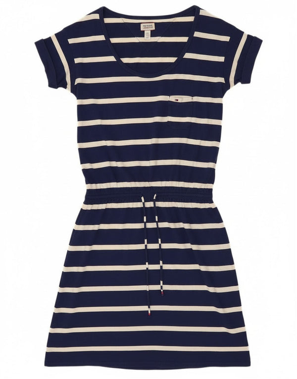 Rochie tricou Tommy Hilfiger pentru femei UK 10 mic, bleumarin, bumbac cu dungi