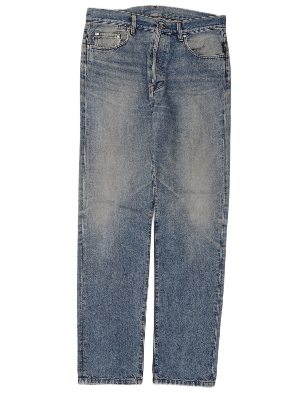 Blugi drepți pentru bărbați LACOSTE W34 L34 albastru