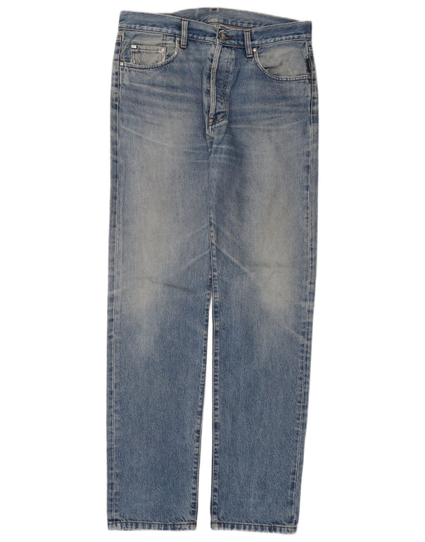 LACOSTE Mens Straight Jeans W34 L34 Blue