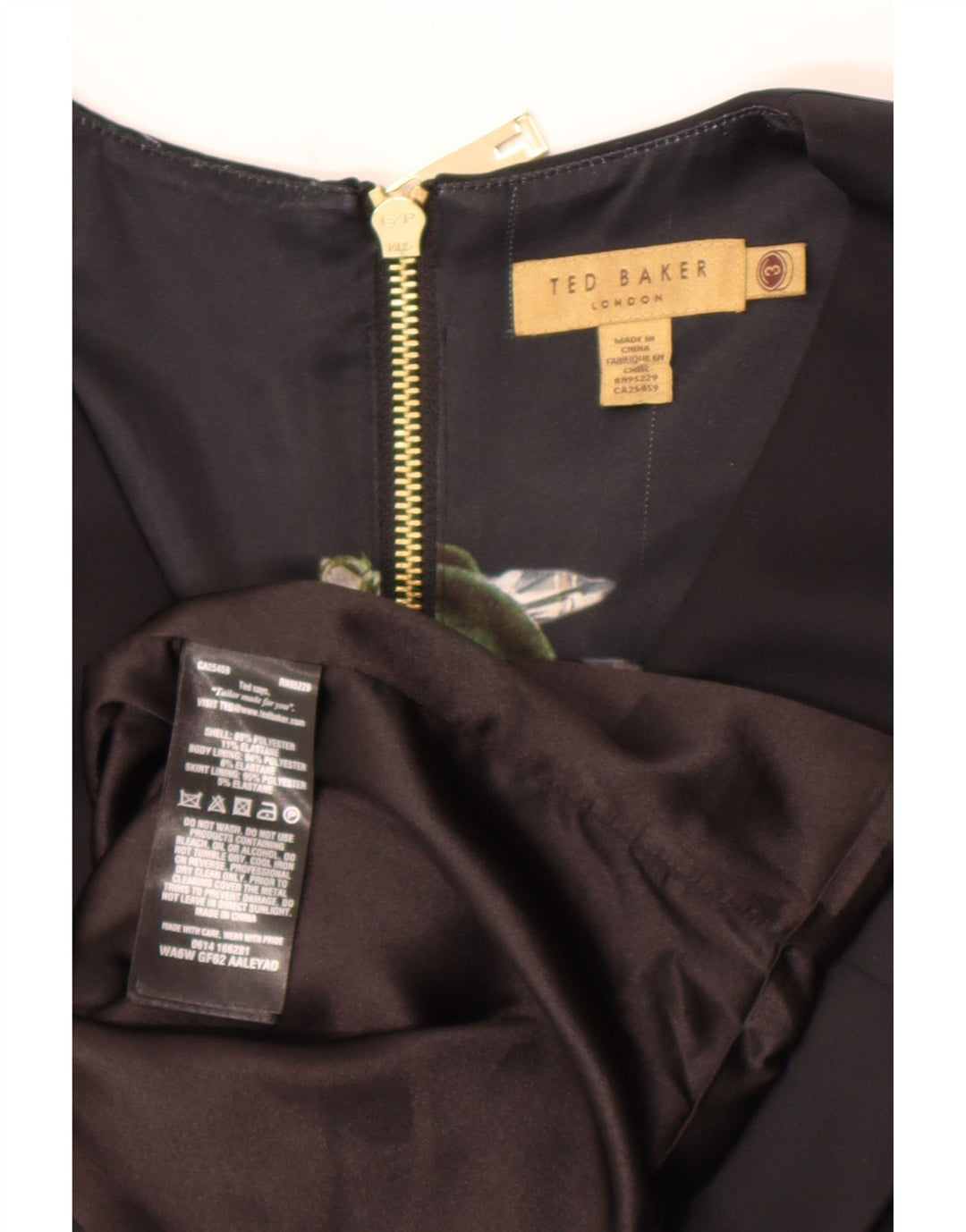 Rochie bodycon fără mâneci pentru femei Ted Baker Mărimea 3 Poliester mediu negru