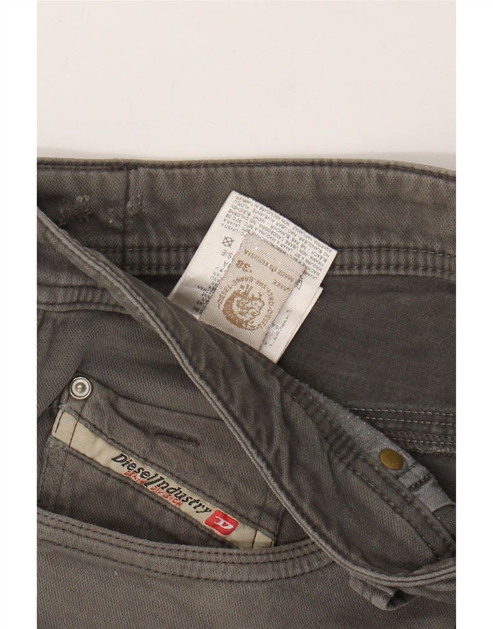 Pantaloni casual drepti pentru bărbați Diesel W38 L34 bumbac gri