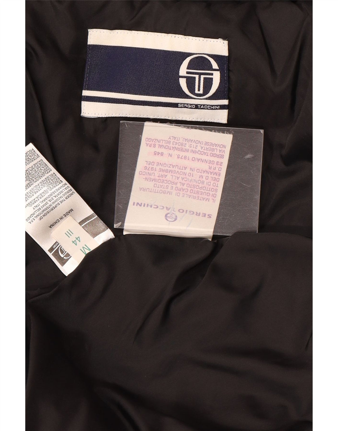 Jachetă căptușită cu glugă pentru femei Sergio Tacchini IT 44 Poliester mediu negru