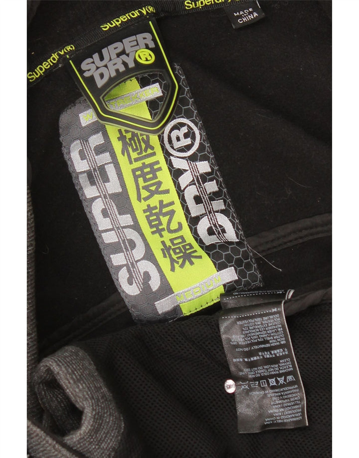 Jachetă de vânt cu glugă Superdry pentru bărbați UK 38 Poliester gri mediu