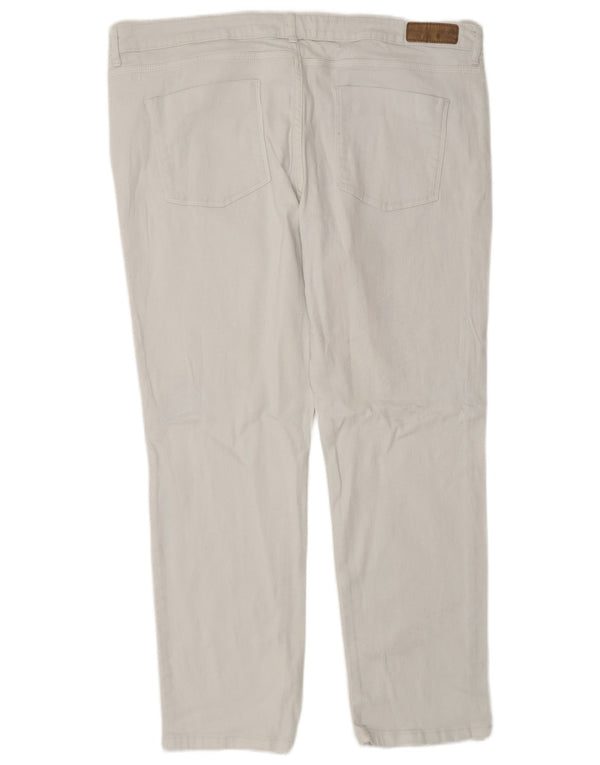 Blugi subțiri cu talie înaltă pentru femei Marks & Spencer UK 18 XL W38 L28 Bumbac alb
