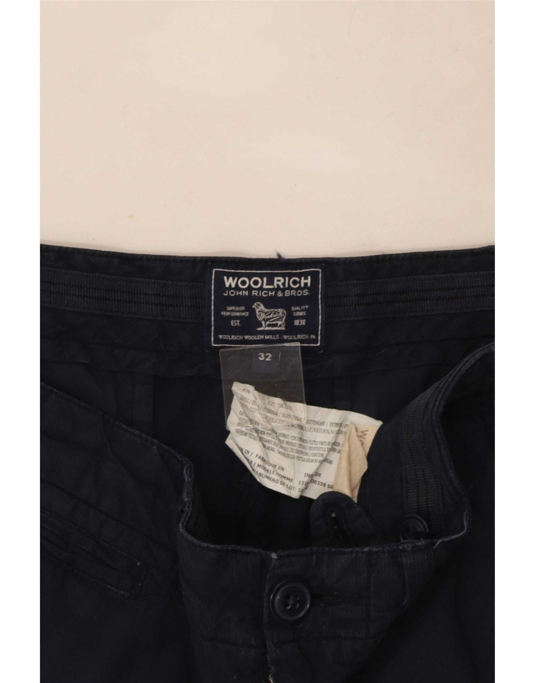 Pantaloni scurți casual pentru bărbați Woolrich W32 Medium Bleumarin