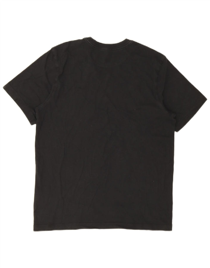 Tricou grafic Nike pentru bărbați Top mediu negru bumbac