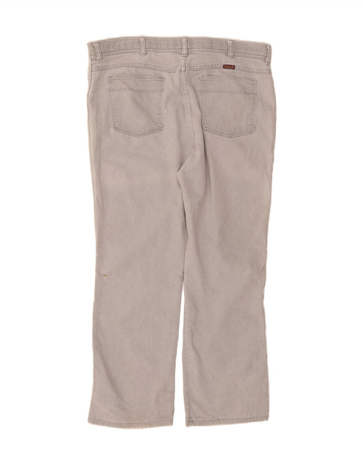 WRANGLER Mens Straight Jeans W42 L30 Grey Vintage Wrangler and Second-Hand Wrangler from Messina Hembry 