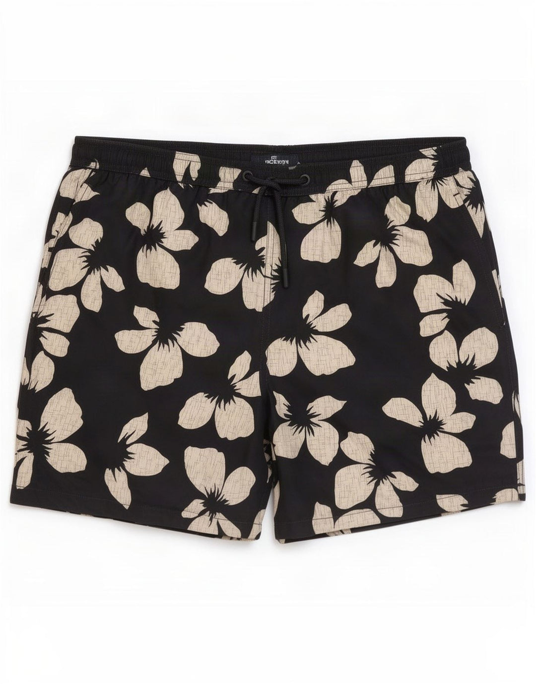 Pantaloni scurți de înot pentru bărbați Marks & Spencer, poliester floral, negru mediu