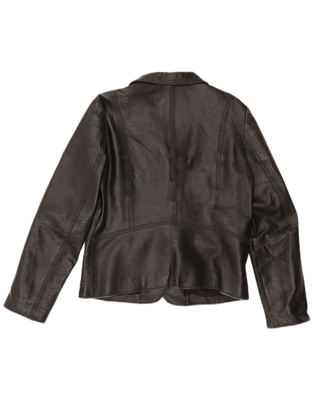 Sacou blazer din piele cu 3 nasturi J.J.Scott IT 42 Medium Negru