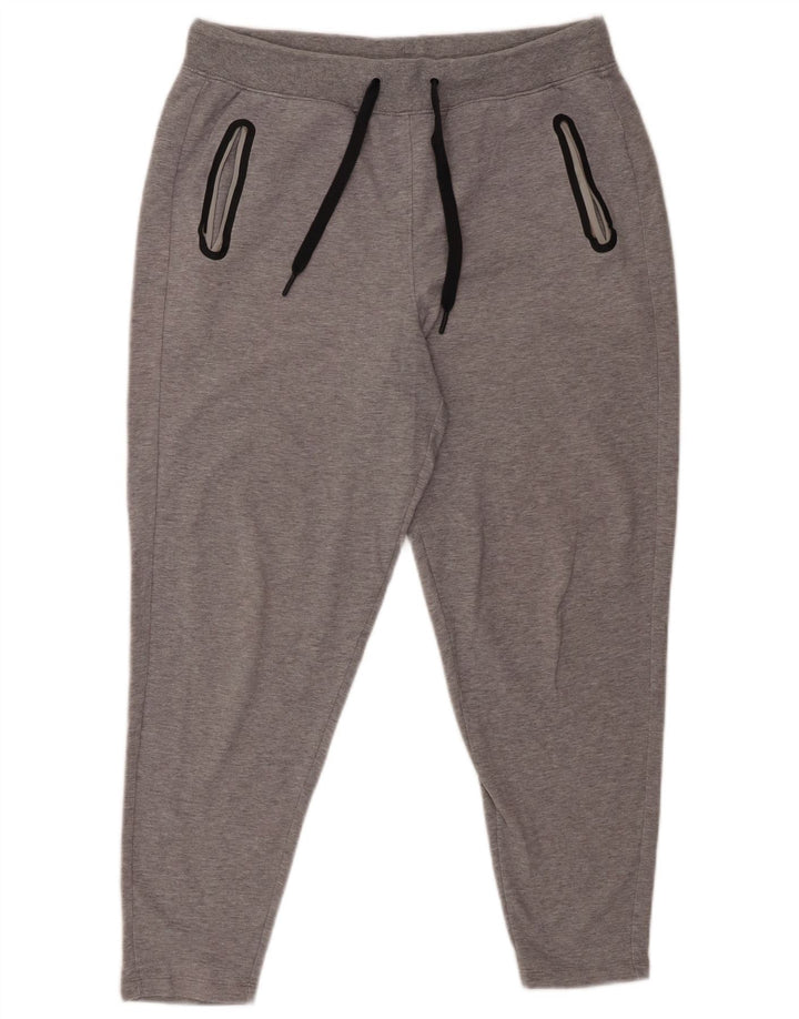 Pantaloni de trening pentru femei Marks & Spencer Crop UK 12 Bumbac gri mediu