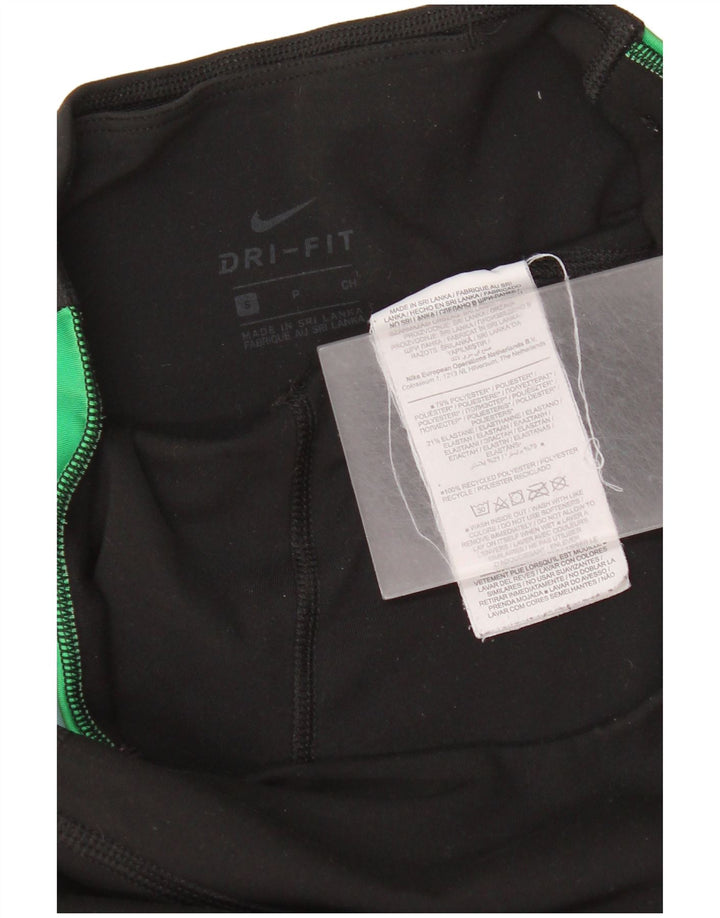 Leggings Nike Dri Fit Graphic pentru femei, poliester cu dungi mici, negre