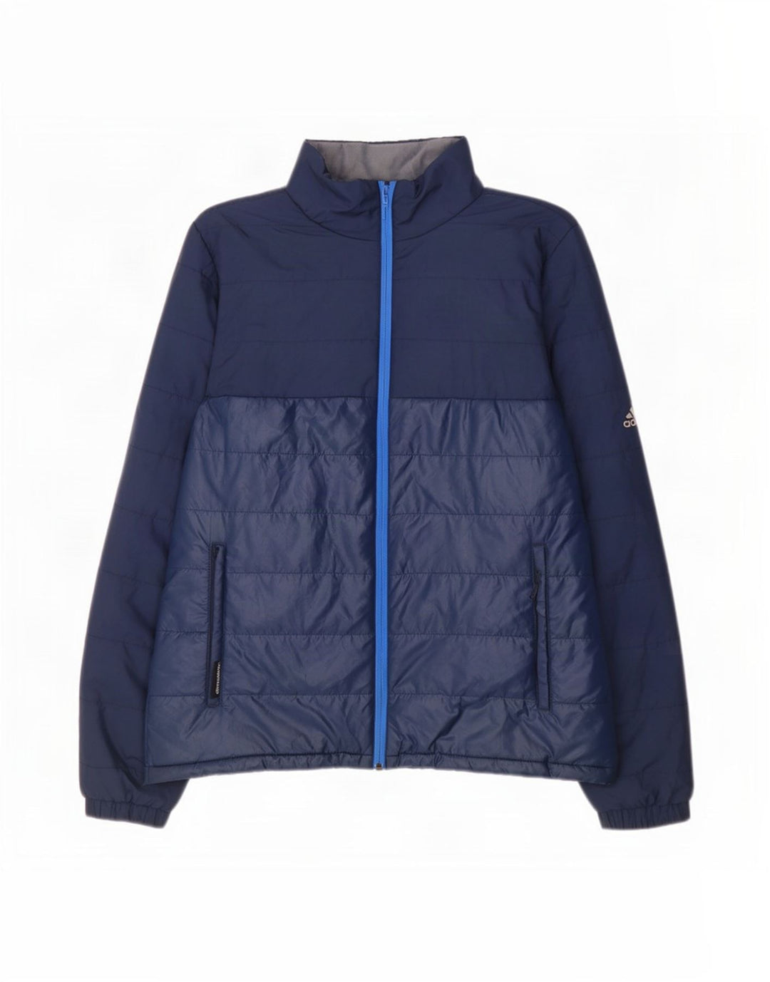 Jachetă căptușită pentru bărbați Adidas UK 40, mare, albastru, poliester