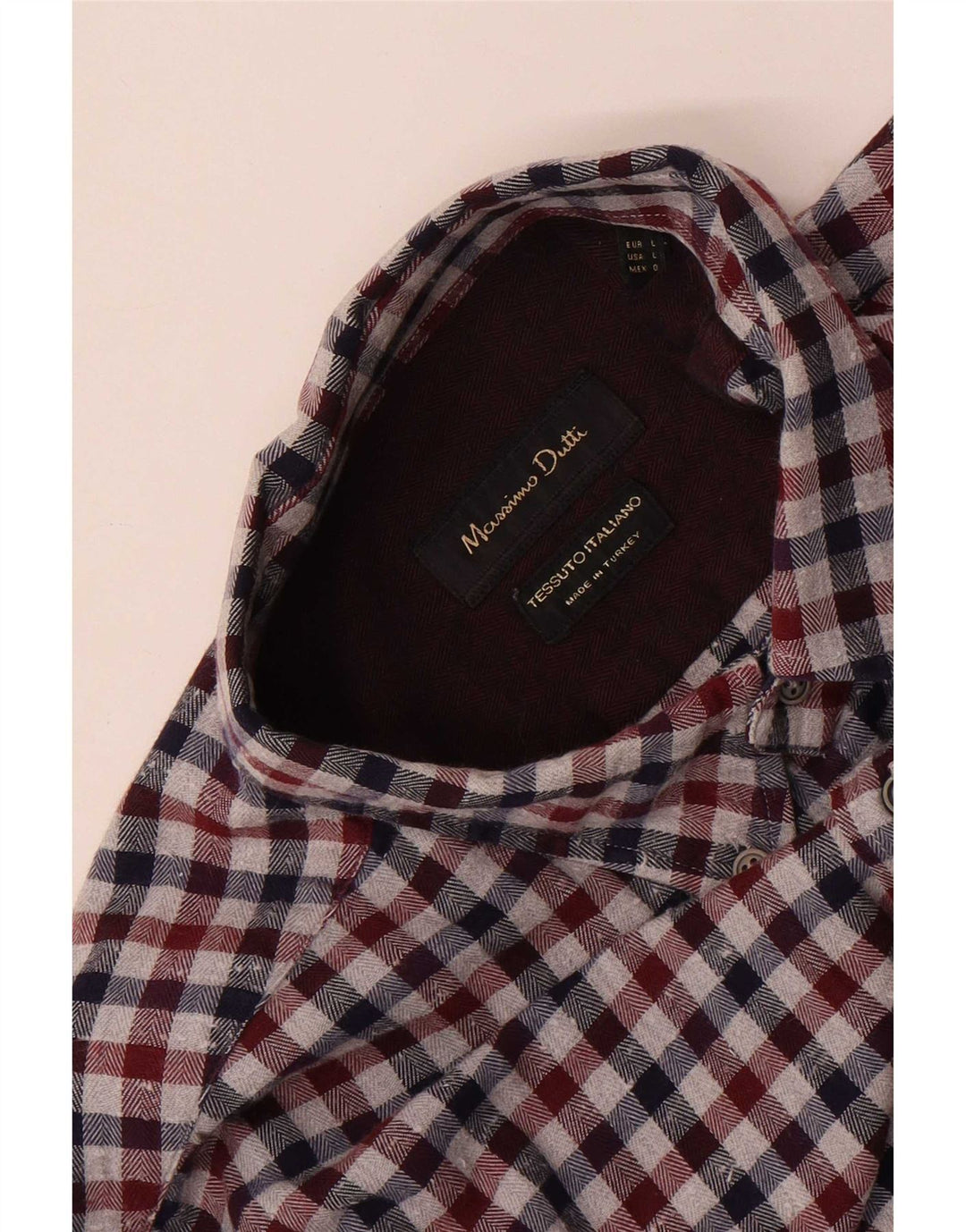 Cămașă de flanel pentru bărbați Massimo Dutti, mare, multicoloră
