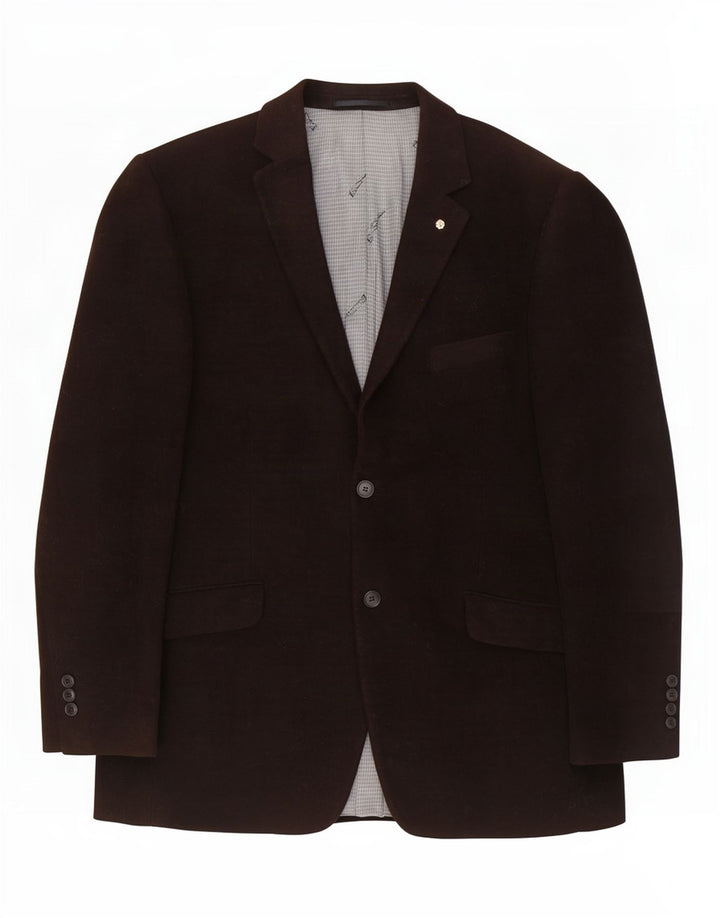 Jachetă pentru bărbați Ben Sherman cu 2 nasturi, UK 42 XL, bumbac maro