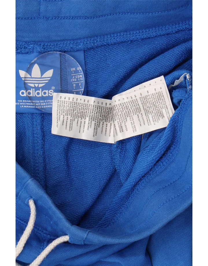 Pantaloni scurți sport pentru bărbați Adidas, mari, albastru, bumbac