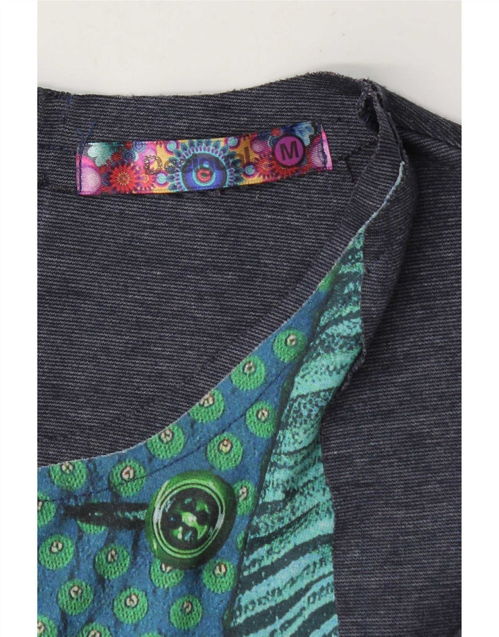 Rochie teaca Desigual pentru femei UK 14 Medium Blue Geometric