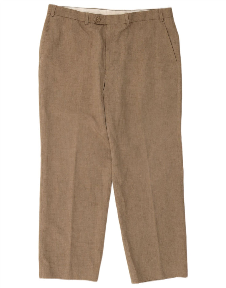 Marks & Spencer Pantaloni drepți pentru bărbați L38 L27 poliester bej