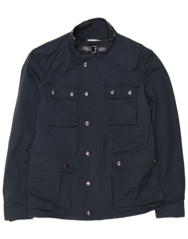 ZARA Mens Utility Jacket UK 40 Large Navy Blue