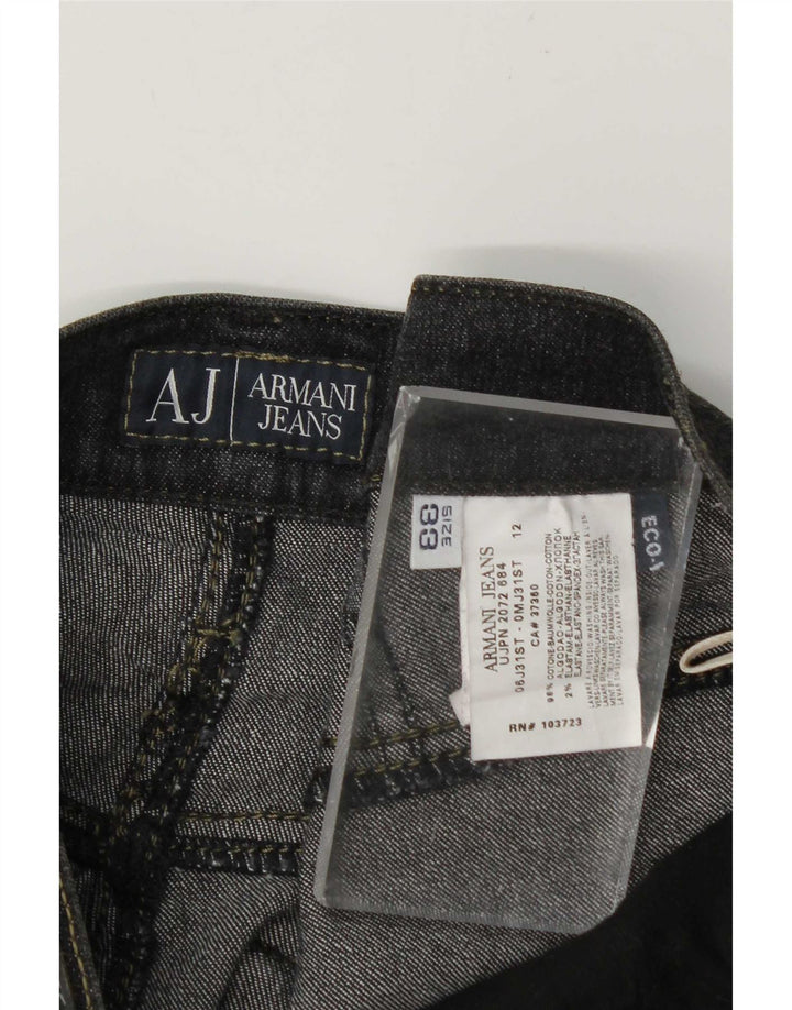 Blugi drepti pentru bărbați Armani Zathan W33 L28 bumbac gri
