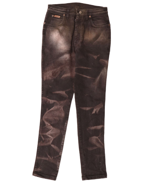 Blugi slim pentru femei Wrangler W34 L32 maro Tie Dye