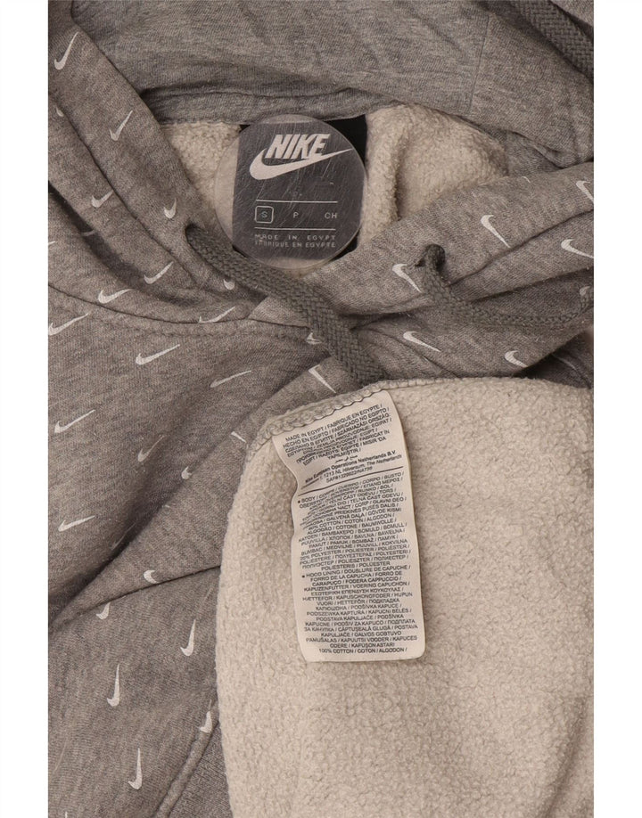 Pulover Nike Grafic pentru bărbați, bumbac mic, gri