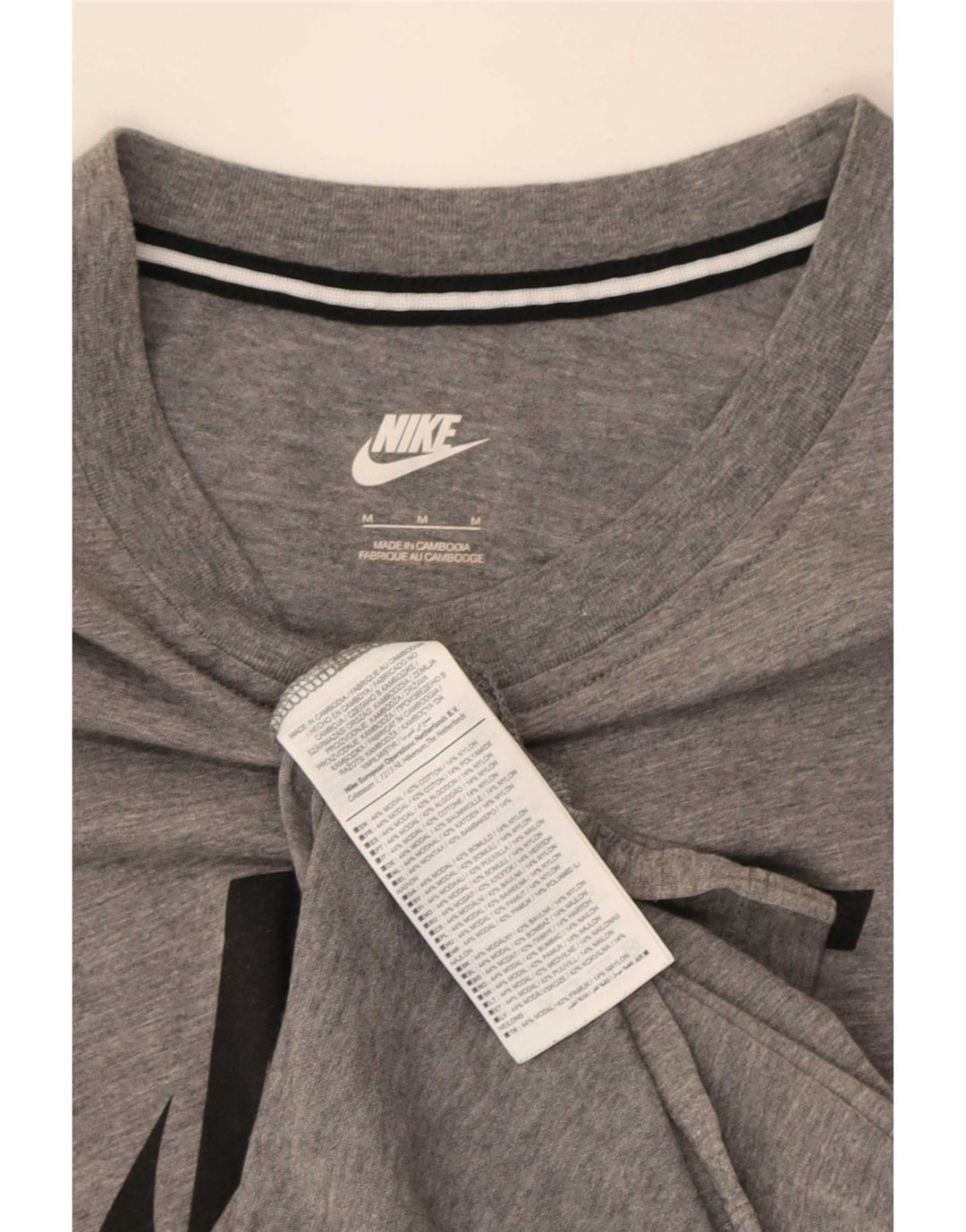Vestă grafică Nike pentru bărbați, bumbac cu pete, gri mediu