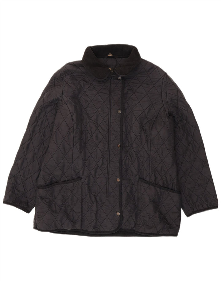 Jachetă matlasată BARBOUR pentru femei UK 20 2XL Poliamidă neagră