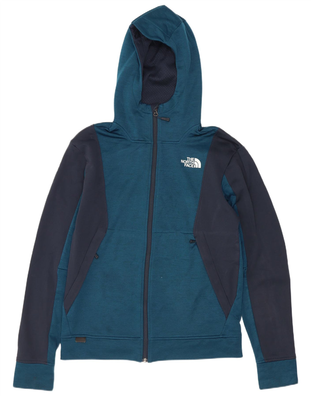 Pulover The North Face pentru bărbați, cu fermoar, din poliester color-block, albastru