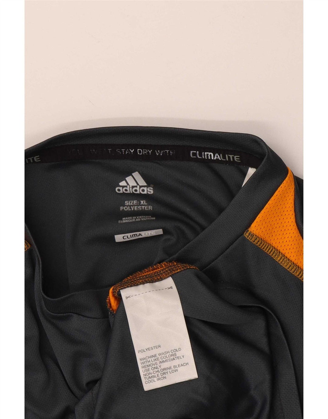 Tricou Adidas Climalite pentru bărbați Top XL Gri poliester color bloc