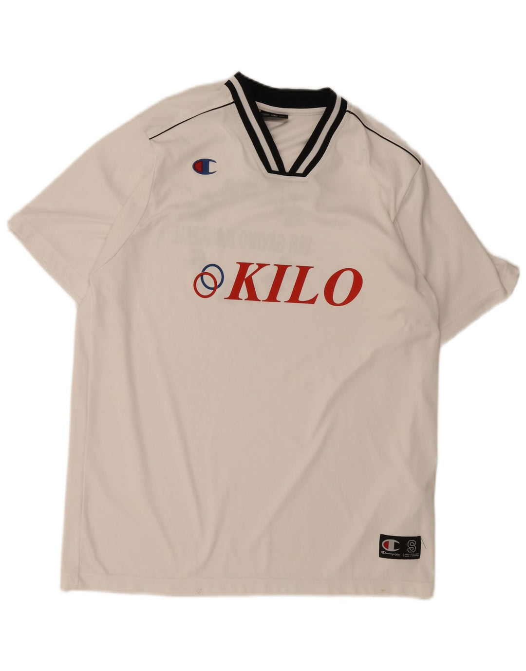 Tricou grafic Champion pentru bărbați Top mic alb