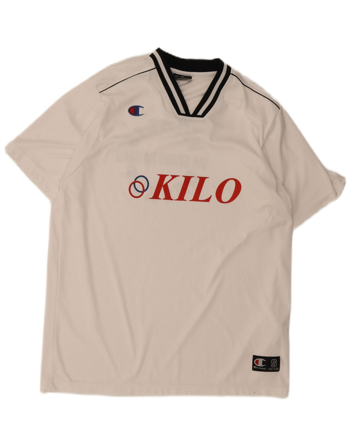 Tricou grafic Champion pentru bărbați Top mic alb